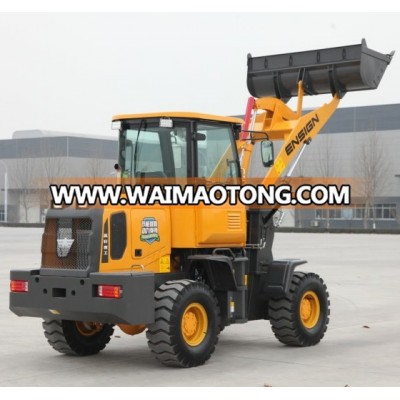 ENSIGN brand small wheel loader for sale YX828 with rated load 1.5 ton and standard 0.7 m3 bucket