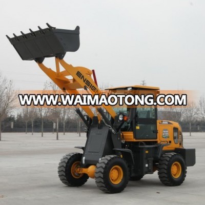 Weifang mini garden wheel loader YX828 with rated load 1.5 ton and standard 0.7 m3 bucket