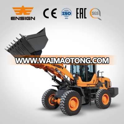 Earthmoving Construction equipment ENSIGN 3Ton Wheel Loader with Rops&Fops Cabin DFCummins Engine