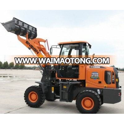 China top brand Ensign compact wheel loader 2 ton YX832 with CE