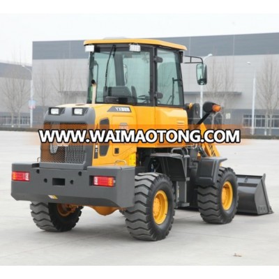 ENSIGN brand 1.5 ton small wheel loader for sale YX828 with rated load 1.5 ton and standard 0.7 m3 bucket