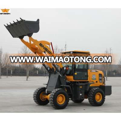 Manufacturer high quality ENSIGN brand 1.5 ton small wheel loader YX828 with different attachments